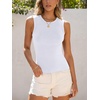 image:imageANRABESS High Neck Tank Tops for Women Summer SleevelessWhite