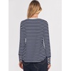 image:imageANRABESS Long Sleeve Shirts for Women Crewneck Basic Tee Striped Tops 2026 Fall Casual Loose Fit T Shirts Fashion OutfitsBlue White Stripe