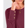 image:imageANRABESS Long Sleeve Shirts for Women Crewneck Basic Tee Striped Tops 2026 Fall Casual Loose Fit T Shirts Fashion OutfitsBurgundy