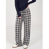 image:imageANRABESS Pajamas for Women Long Sleeve 2 Piece Lounge SetsNavy Blue Plaid