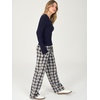 image:imageANRABESS Pajamas for Women Long Sleeve 2 Piece Lounge SetsNavy Blue Plaid