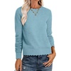image:imageANRABESS Sweaters for Women Fall Loose Fit LightweightLight Blue