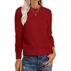 image:imageANRABESS Sweaters for Women Fall Loose Fit LightweightRed