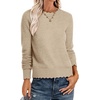 image:imageANRABESS Sweaters for Women Fall Loose Fit LightweightTan