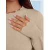 image:imageANRABESS Sweaters for Women Fall Loose Fit LightweightTan