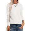 image:imageANRABESS Sweaters for Women Fall Loose Fit LightweightWhite