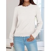 image:imageANRABESS Sweaters for Women Fall Loose Fit LightweightWhite
