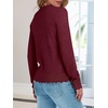 image:imageANRABESS Sweaters for Women Fall Loose Fit LightweightWine Red
