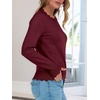 image:imageANRABESS Sweaters for Women Fall Loose Fit LightweightWine Red