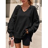 image:imageANRABESS Sweatshirt for Women Fall Oversized Fleece PulloverBlack