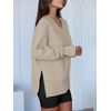 image:imageANRABESS Sweatshirt for Women Fall Oversized Fleece PulloverLight Khaki