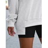 image:imageANRABESS Sweatshirt for Women VNeck Oversized Fall OutfitsLight Grey