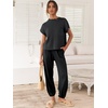 image:imageANRABESS Two Piece Sets for Women Lounge Airport OutfitsBlack