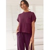 image:imageANRABESS Two Piece Sets for Women Lounge Airport OutfitsBurgundy