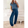 image:imageANRABESS Two Piece Sets for Women Lounge Airport OutfitsDeep Blue