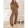 image:imageANRABESS Two Piece Sets for Women Lounge Airport OutfitsDeep Brown