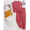 image:imageANRABESS Two Piece Sets for Women Lounge Airport OutfitsHot Pink