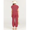 image:imageANRABESS Two Piece Sets for Women Lounge Airport OutfitsHot Pink