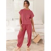 image:imageANRABESS Two Piece Sets for Women Lounge Airport OutfitsHot Pink