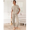 image:imageANRABESS Two Piece Sets for Women Lounge Airport OutfitsKhaki