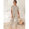 image:imageANRABESS Two Piece Sets for Women Lounge Airport OutfitsKhaki