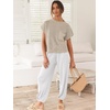 image:imageANRABESS Two Piece Sets for Women Lounge Airport OutfitsKhaki White