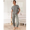 image:imageANRABESS Two Piece Sets for Women Lounge Airport OutfitsLight Grey