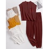 image:imageANRABESS Two Piece Sets for Women Lounge Airport OutfitsMaroon Red