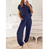 image:imageANRABESS Two Piece Sets for Women Lounge Airport OutfitsNavy Blue