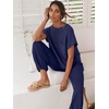 image:imageANRABESS Two Piece Sets for Women Lounge Airport OutfitsNavy Blue