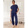image:imageANRABESS Two Piece Sets for Women Lounge Airport OutfitsNavy Blue