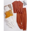 image:imageANRABESS Two Piece Sets for Women Lounge Airport OutfitsRust