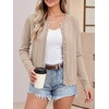 image:imageANRABESS Women Lightweight Button Down Cardigan SweatersAlmond