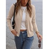 image:imageANRABESS Women Lightweight Button Down Cardigan SweatersAlmond