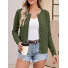 image:imageANRABESS Women Lightweight Button Down Cardigan SweatersArmy Green