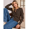 image:imageANRABESS Women Lightweight Button Down Cardigan SweatersBrown
