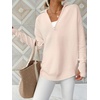 image:imageANRABESS Women Long Sleeve Quarter Zip Pullover Fall SweaterAlmond