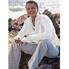 image:imageANRABESS Women Long Sleeve Quarter Zip Pullover Fall SweaterWhite