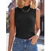 image:imageANRABESS Women Wool Blend Mock Neck Sweaters TankBlack