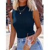 image:imageANRABESS Women Wool Blend Mock Neck Sweaters TankDeep Blue