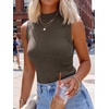 image:imageANRABESS Women Wool Blend Mock Neck Sweaters TankDrak Taupe