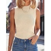 image:imageANRABESS Women Wool Blend Mock Neck Sweaters TankParchment
