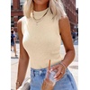 image:imageANRABESS Women Wool Blend Mock Neck Sweaters TankParchment