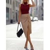 image:imageANRABESS Women Wool Blend Mock Neck Sweaters TankWine Red