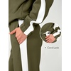 image:imageANRABESS Womens 2 Piece Lounge Set Color Block Tracksuit SweatsuitArmy White