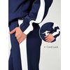 image:imageANRABESS Womens 2 Piece Lounge Set Color Block Tracksuit SweatsuitNavy White