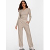 image:imageANRABESS Womens 2 Piece Outfits Fall Fleece Matching Lounge SetsGrey Camel