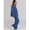 image:imageANRABESS Womens 2 Piece Outfits Oversized Knit Sweater SetBlue