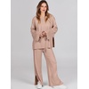 image:imageANRABESS Womens 2 Piece Outfits Oversized Knit Sweater SetDeep Apricot