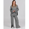 image:imageANRABESS Womens 2 Piece Outfits Oversized Knit Sweater SetGray